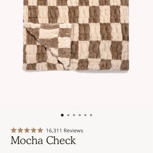 Lola Brown and Cream Checkered Baby Blanket